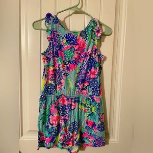Girls Lilly Pulitzer romper size XL excellent condition